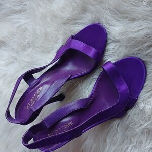 Sergio Rossi Satin Heeled Sandals